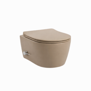 Bidet Hangtoilet mat Kaki rond Tornado/rimless | Kayvit