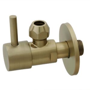 Minimal hoekstopkraan 3/8" x 3/8" of knel 10 mm geborsteld messing PVD