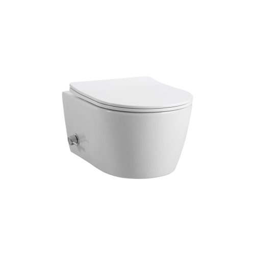 Bidet Hangtoilet glans wit rond Tornado/rimless | Kayvit