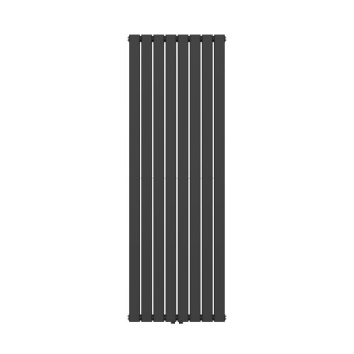 DESIGNRADIATOR Verticaal | Dubbelzijdig zwart 180x61 cm