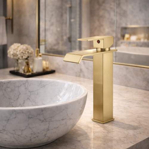 Forma wastafelkraan | geborsteld goud | Kayvit